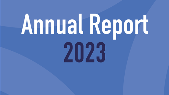 The text: "Annual Report 2023", taken from the cover of Include's annual report