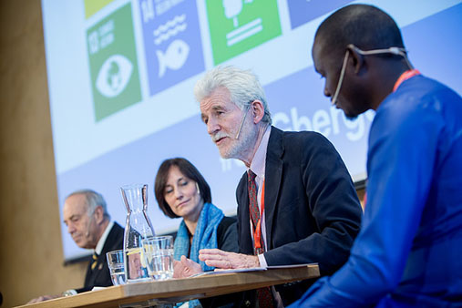 Desmond McNeill at SDGs conference in Bergen