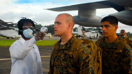 US military in Liberia during the 2014 Ebola outbreak