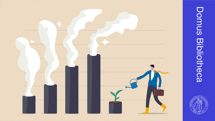 Economic and industrial growth, business man watering green plant degrowth