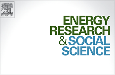 Cover of the journal Energy Research & Social Science