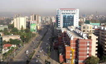 City, sky, road, Addis Ababa