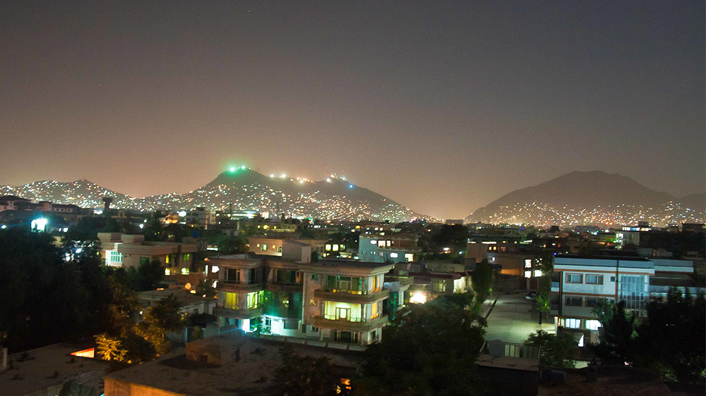 Building, sky, night, Kabul 