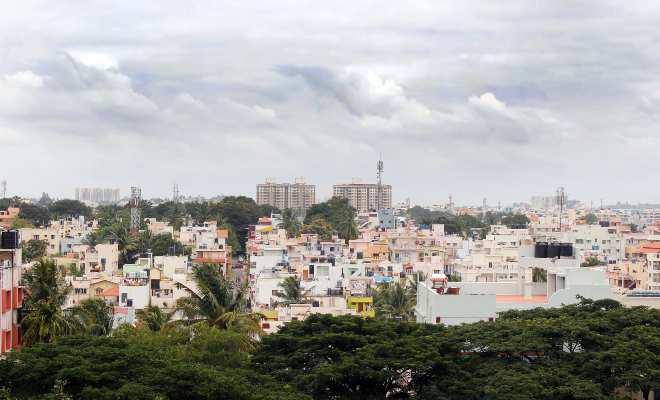 India, city, sky, vegetation