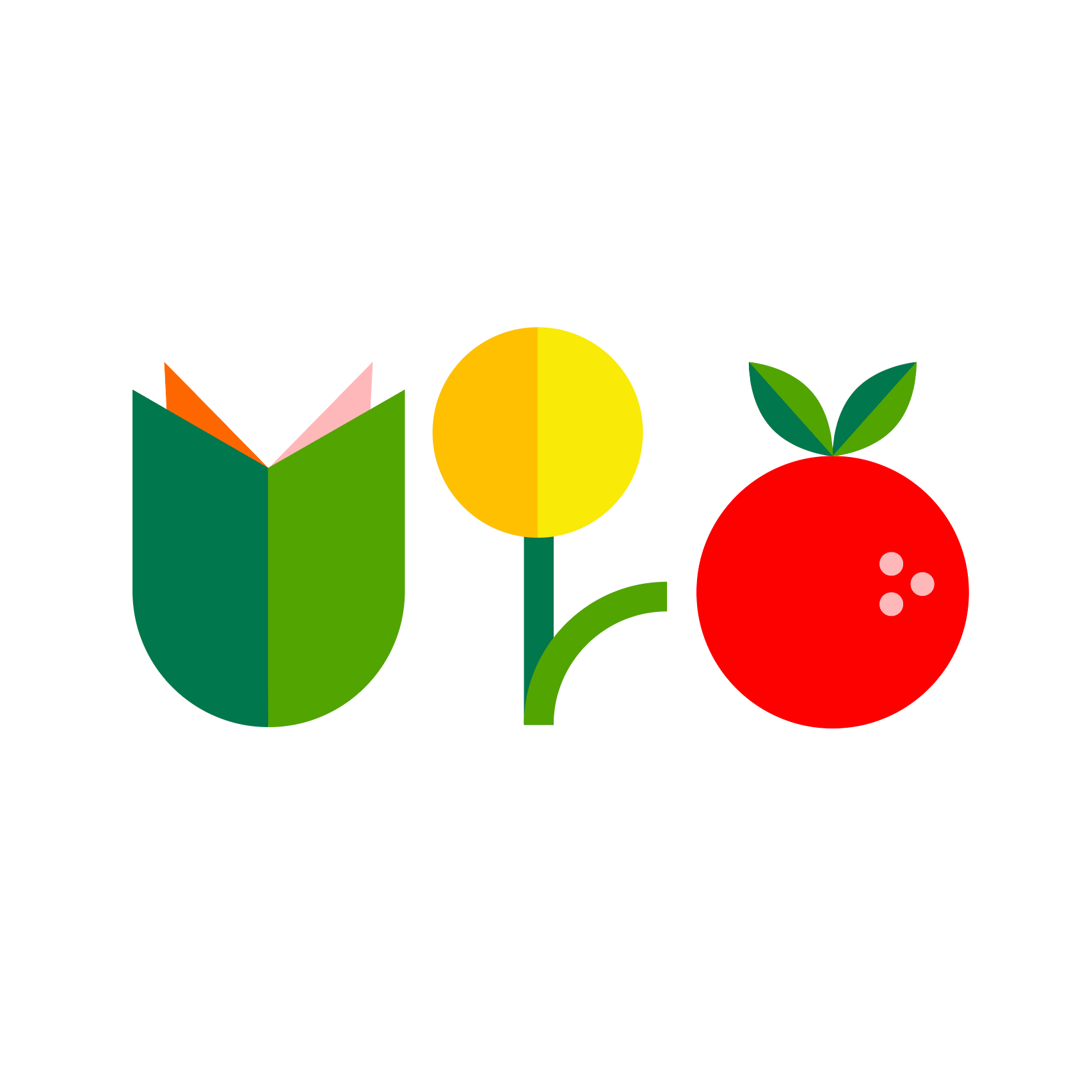 Bildet kan inneholde: skrift, frukt, naturlig mat, logo, sirkel.