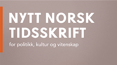 Forsiden til Nytt Norsk Tidsskrift